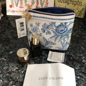 Estée Lauder Travel Size Advance Night Repair Duo with Blue Royale Cosmetic Bag